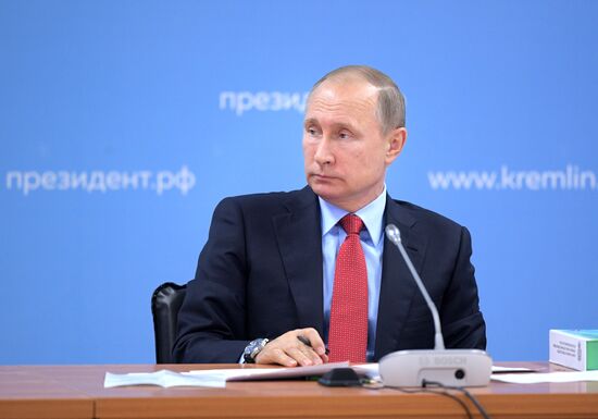 Russian President Vladimir Putin's working visit to Krasnodar Territory