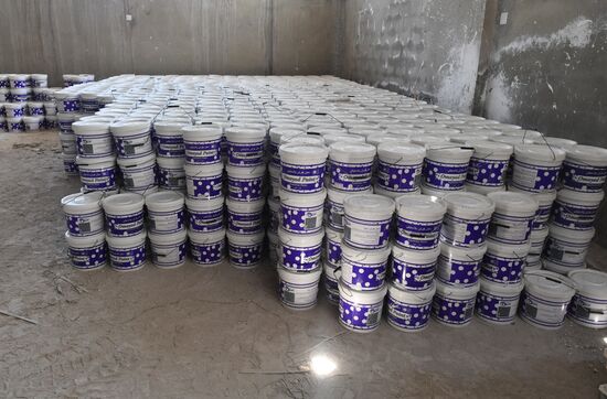 Paint factory in Damascus suburb