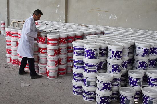Paint factory in Damascus suburb
