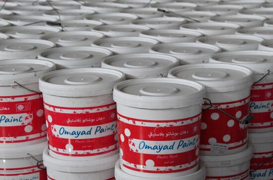 Paint factory in Damascus suburb