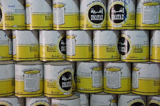 Paint factory in Damascus suburb