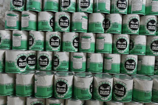 Paint factory in Damascus suburb