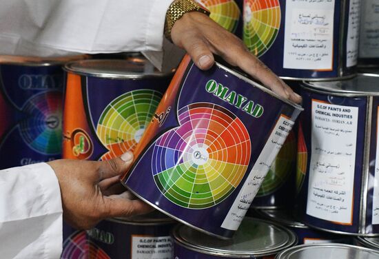 Paint factory in Damascus suburb