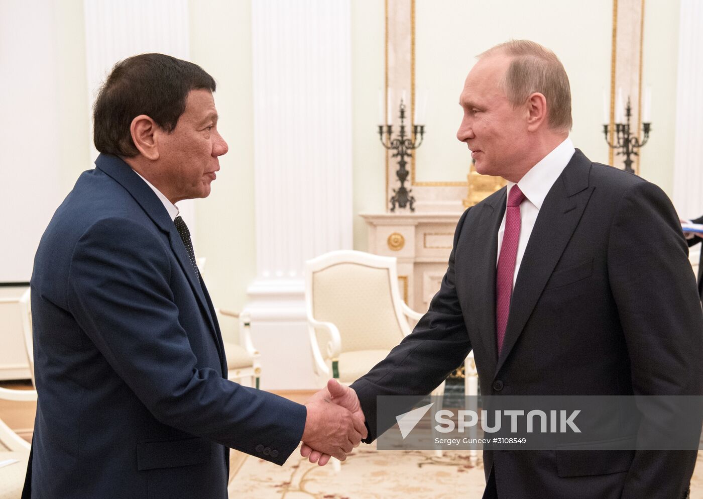 President Vladimir Putin meets with President of the Philippines Rodrigo Duterte