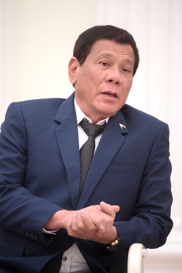 President Vladimir Putin meets with President of the Philippines Rodrigo Duterte