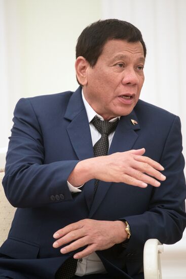 President Vladimir Putin meets with President of the Philippines Rodrigo Duterte