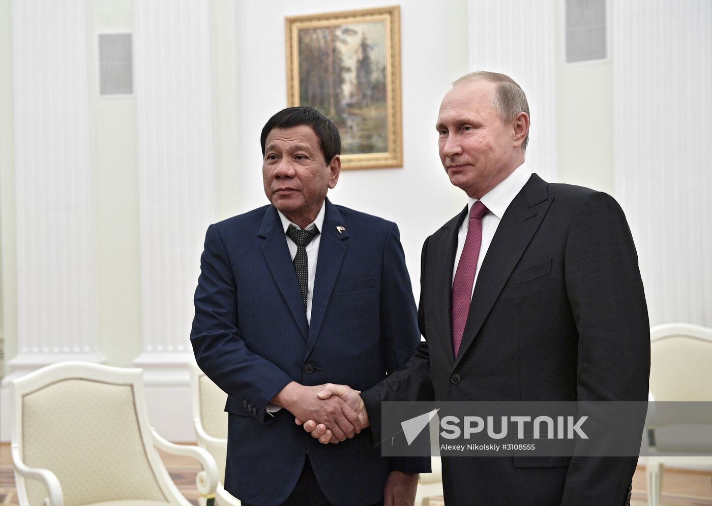 President Vladimir Putin meets with President of the Philippines Rodrigo Duterte
