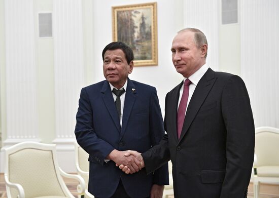 President Vladimir Putin meets with President of the Philippines Rodrigo Duterte