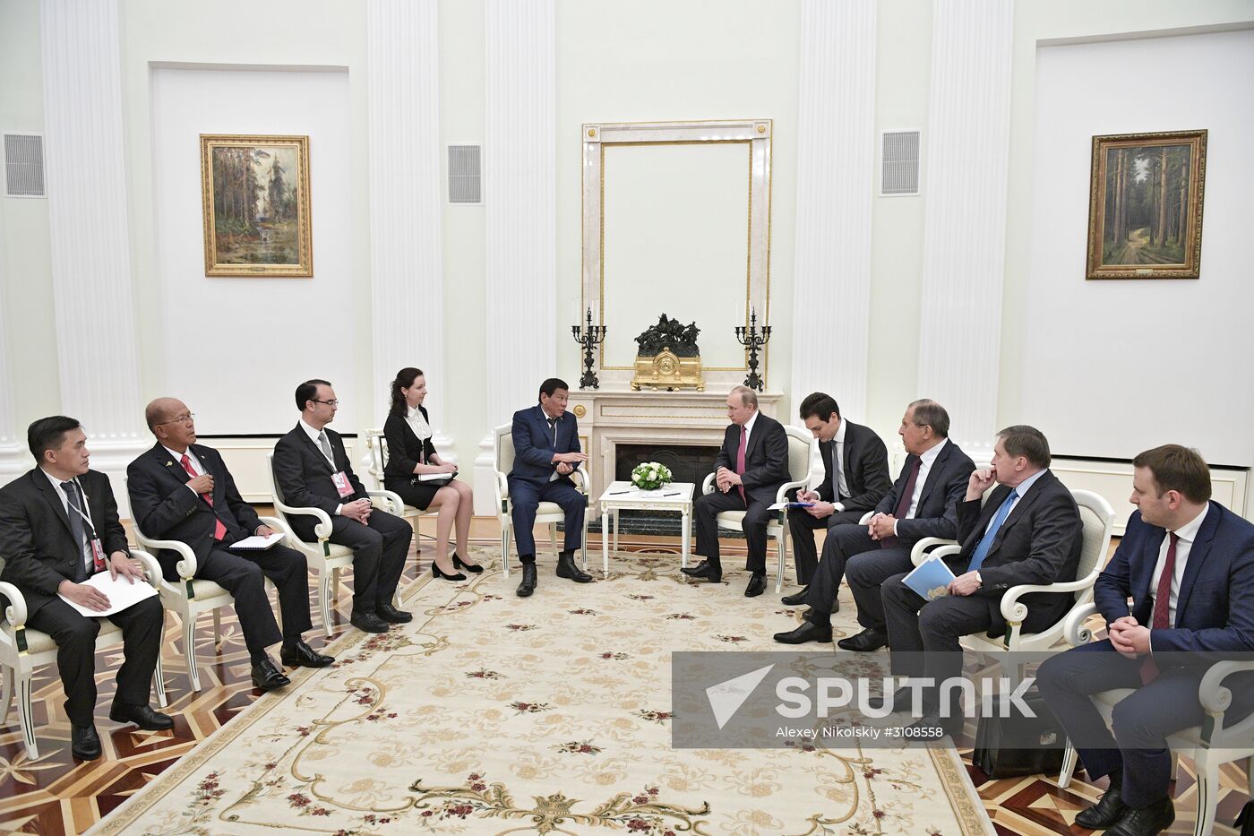 President Vladimir Putin meets with President of the Philippines Rodrigo Duterte