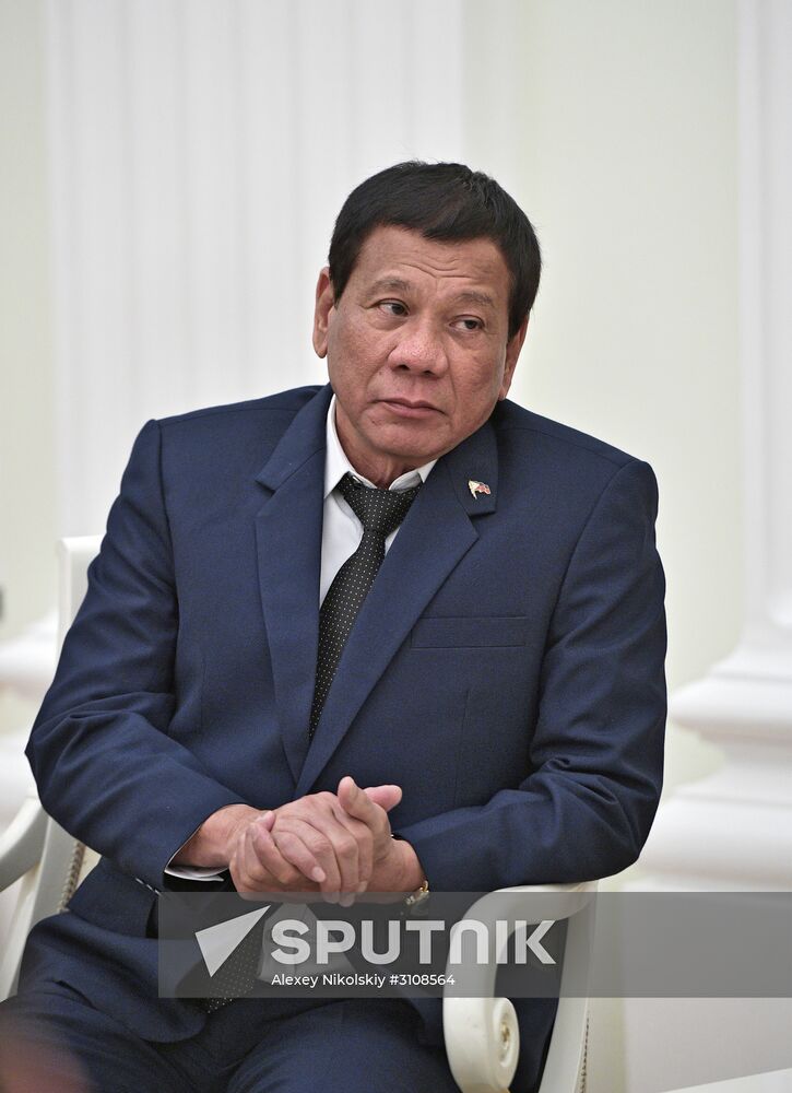 President Vladimir Putin meets with President of the Philippines Rodrigo Duterte