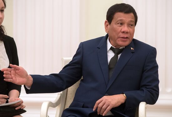 President Vladimir Putin meets with President of the Philippines Rodrigo Duterte