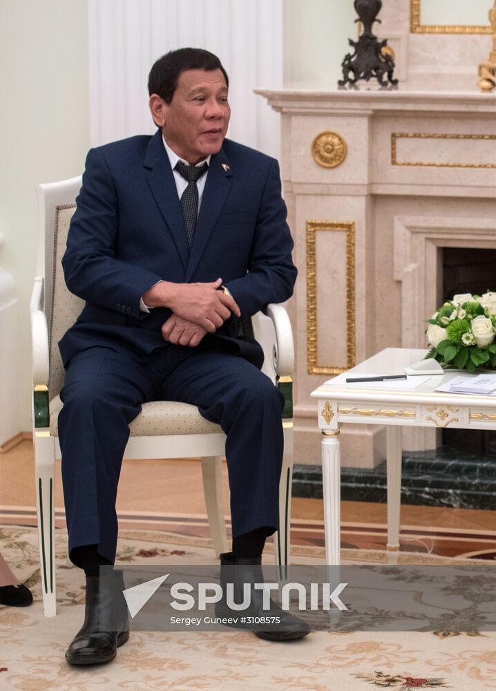 President Vladimir Putin meets with President of the Philippines Rodrigo Duterte