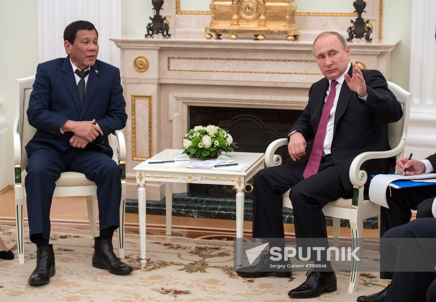 President Vladimir Putin meets with President of the Philippines Rodrigo Duterte