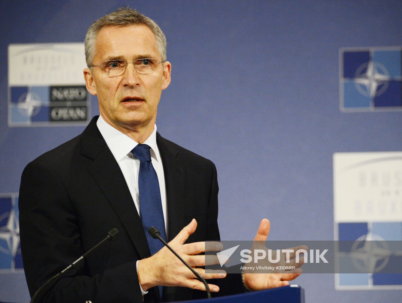News conference by NATO Secretary General Jens Stoltenberg ahead of NATO summit