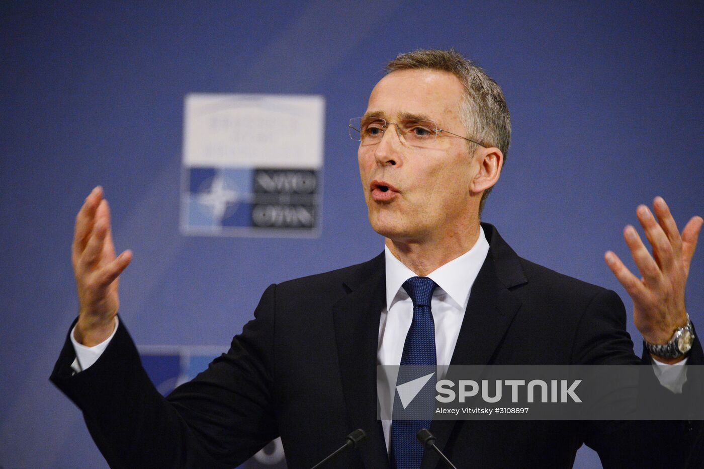 News conference by NATO Secretary General Jens Stoltenberg ahead of NATO summit