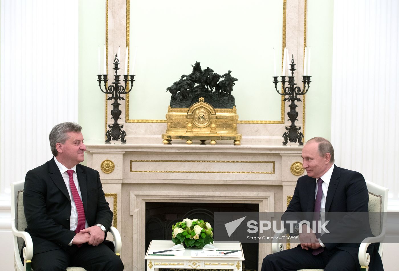 President Vladimir Putin meets with President of Macedonia Gjorge Ivanov