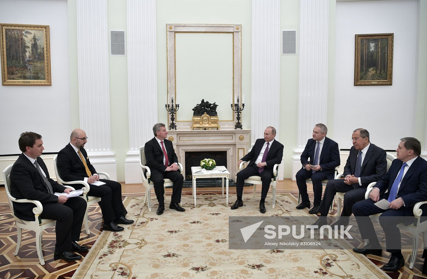 President Vladimir Putin meets with President of Macedonia Gjorge Ivanov
