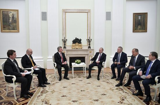 President Vladimir Putin meets with President of Macedonia Gjorge Ivanov