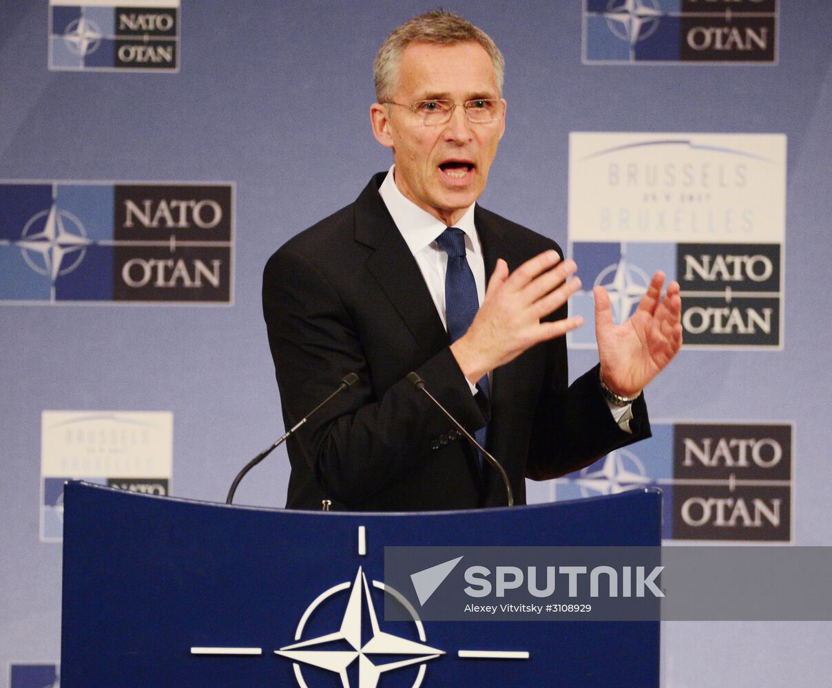 News conference by NATO Secretary General Jens Stoltenberg ahead of NATO summit