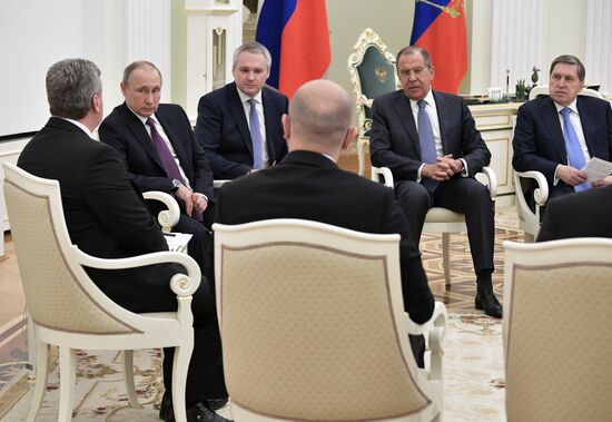 President Vladimir Putin meets with President of Macedonia Gjorge Ivanov