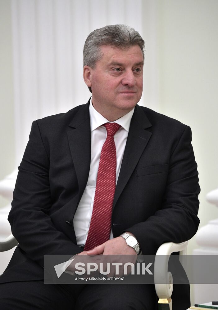 President Vladimir Putin meets with President of Macedonia Gjorge Ivanov