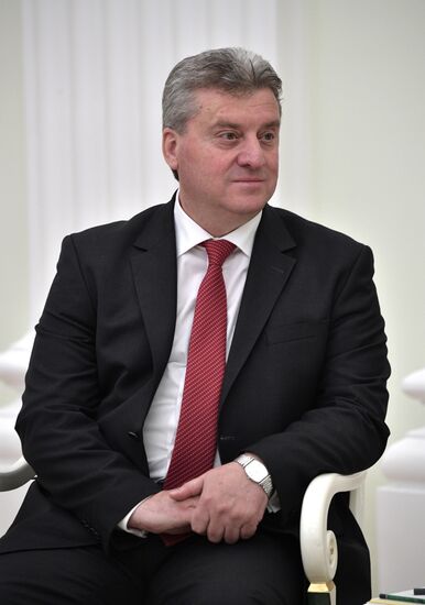 President Vladimir Putin meets with President of Macedonia Gjorge Ivanov