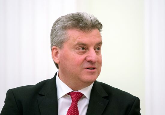 President Vladimir Putin meets with President of Macedonia Gjorge Ivanov