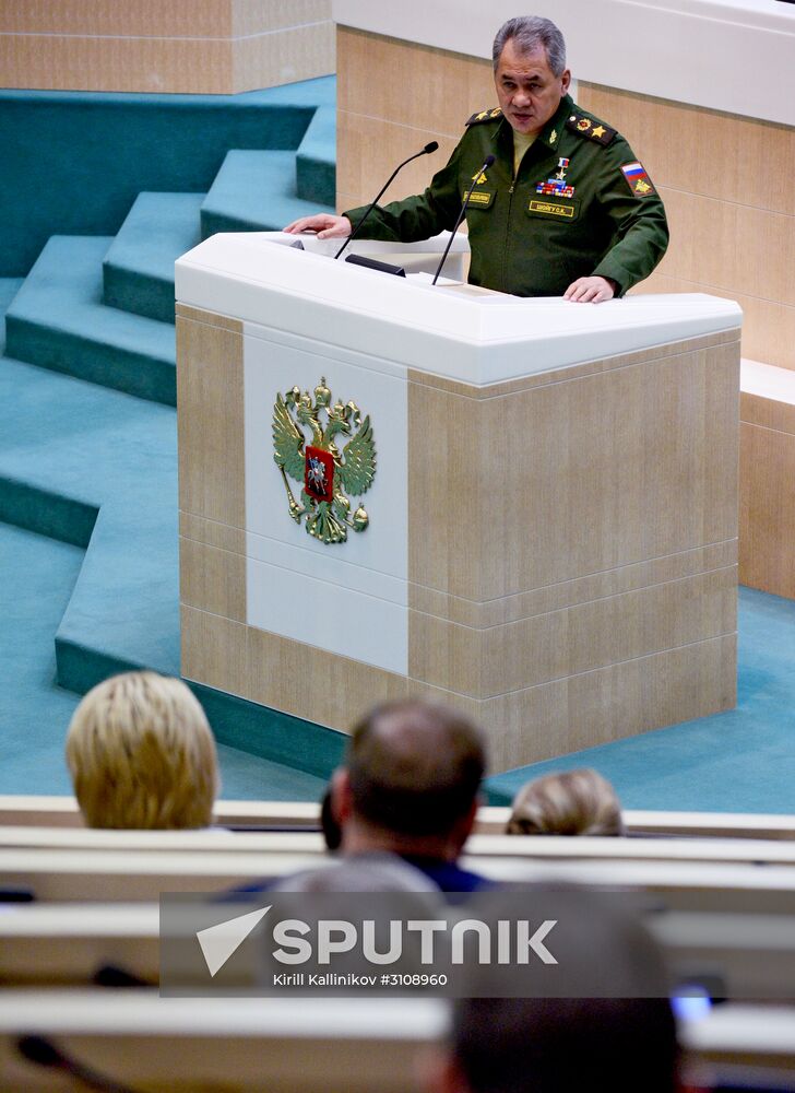 Russian Federation Council meeting