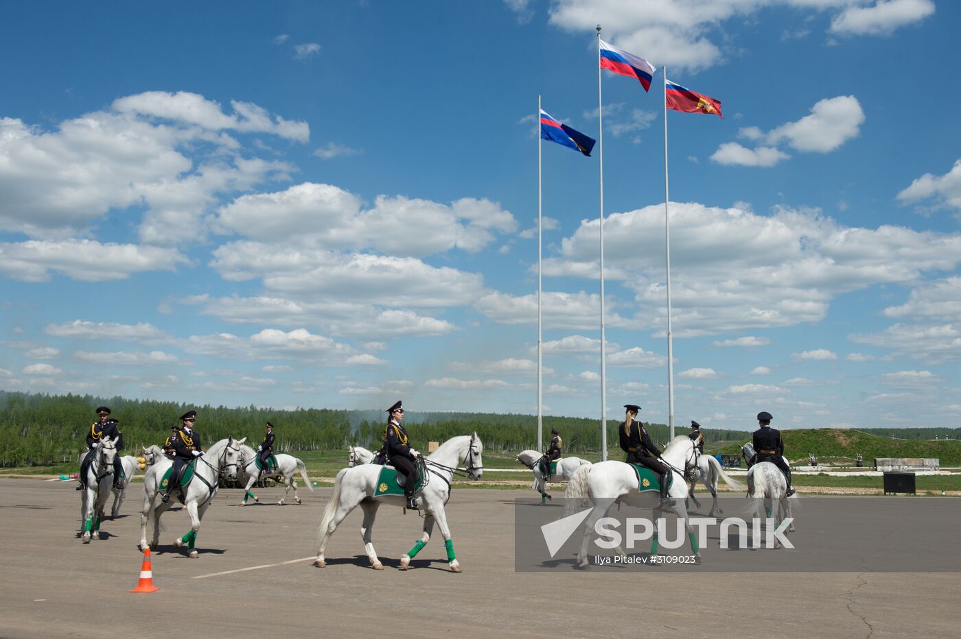 Preparations for exhibition "Day of Russian Law Enforcement Agencies Cutting-edge Technologies"