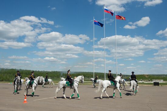Preparations for exhibition "Day of Russian Law Enforcement Agencies Cutting-edge Technologies"