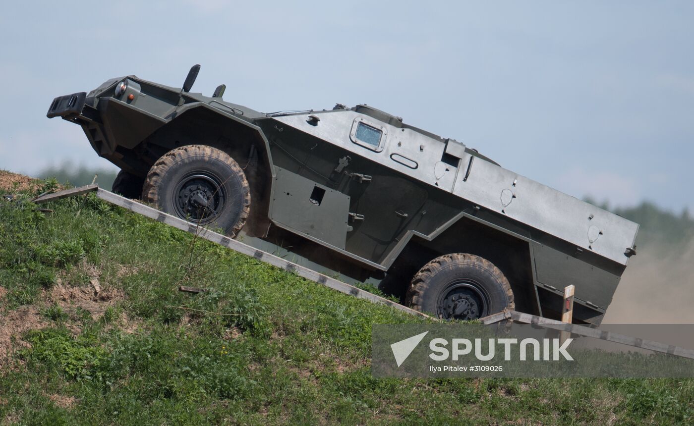 Preparations for exhibition "Day of Russian Law Enforcement Agencies Cutting-edge Technologies"