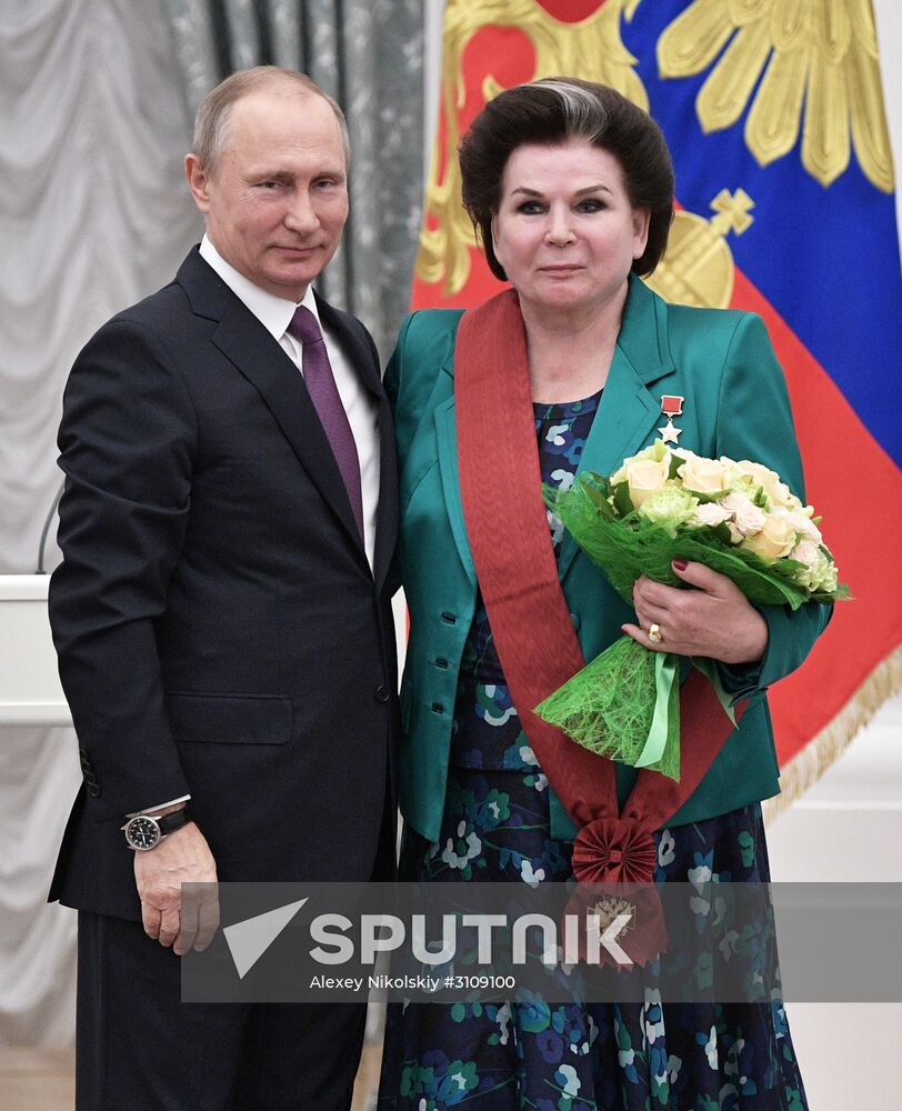 Ceremony to present state awards by Russian President Vladimir Putin in the Kremlin