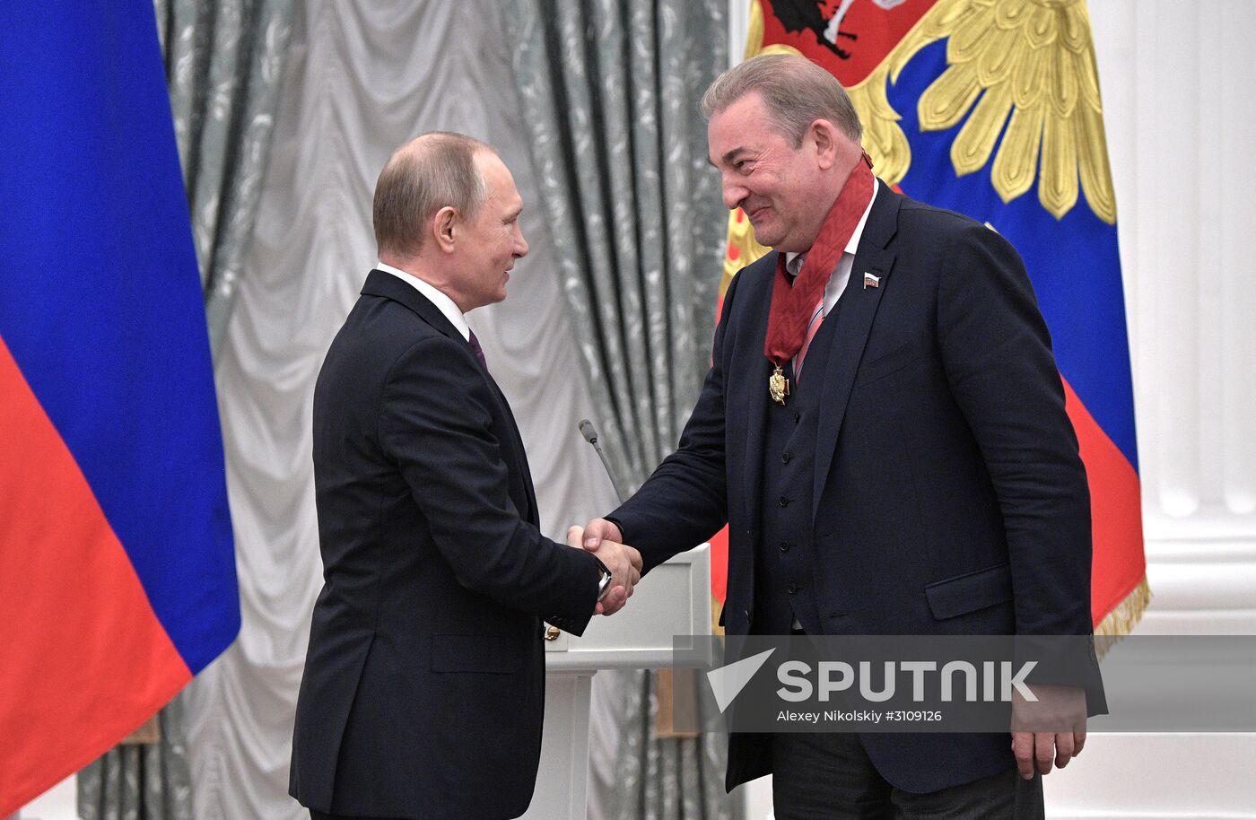 Ceremony to present state awards by Russian President Vladimir Putin in the Kremlin