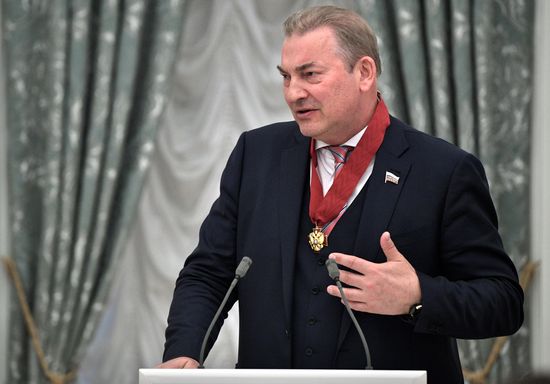 Ceremony to present state awards by Russian President Vladimir Putin in the Kremlin