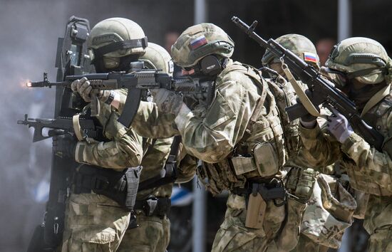 Preparations for exhibition "Day of Russian Law Enforcement Agencies Cutting-edge Technologies"