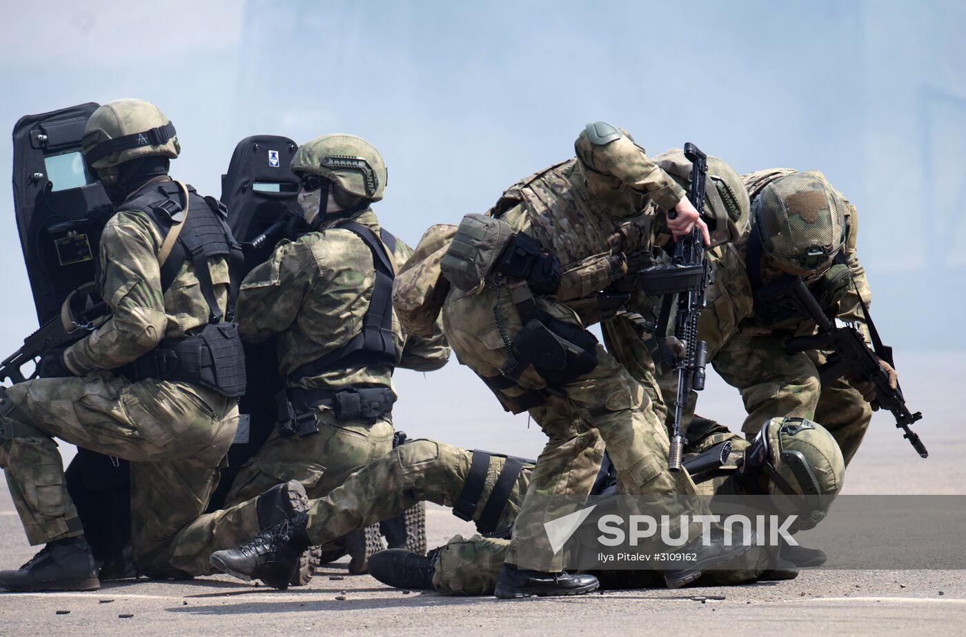 Preparations for exhibition "Day of Russian Law Enforcement Agencies Cutting-edge Technologies"