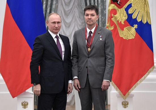 Ceremony to present state awards by Russian President Vladimir Putin in the Kremlin