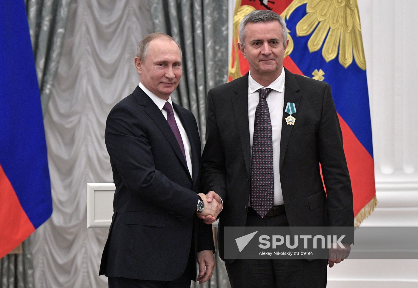 Ceremony to present state awards by Russian President Vladimir Putin in the Kremlin