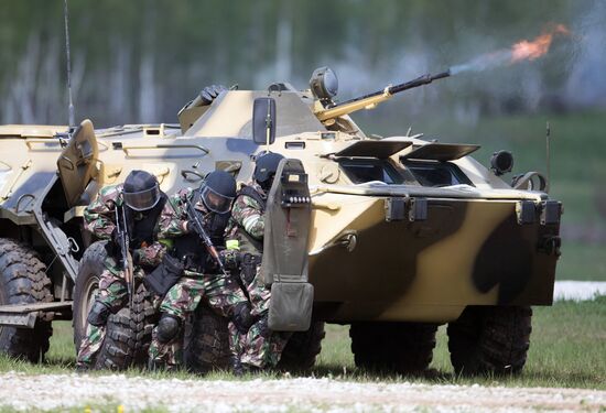 Preparations for exhibition "Day of Russian Law Enforcement Agencies Cutting-edge Technologies"