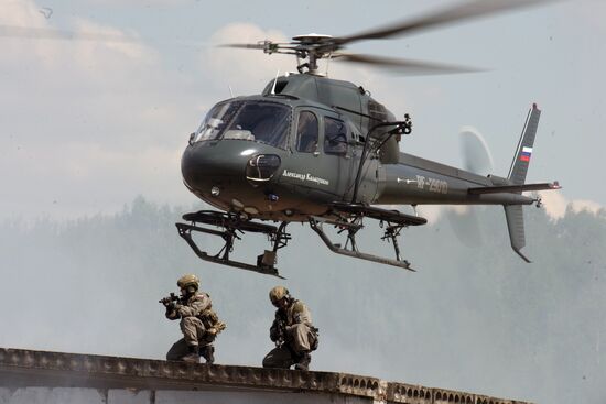 Preparations for exhibition "Day of Russian Law Enforcement Agencies Cutting-edge Technologies"