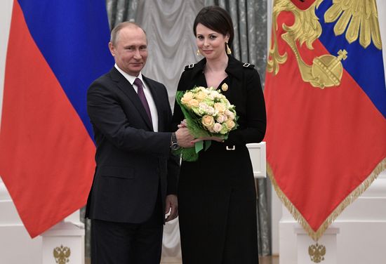 Ceremony to present state awards by Russian President Vladimir Putin in the Kremlin