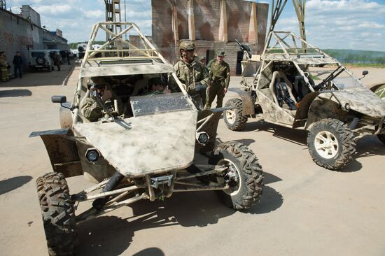 Preparations for exhibition "Day of Russian Law Enforcement Agencies Cutting-edge Technologies"