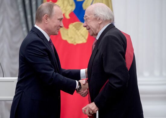 Ceremony to present state awards by Russian President Vladimir Putin in the Kremlin