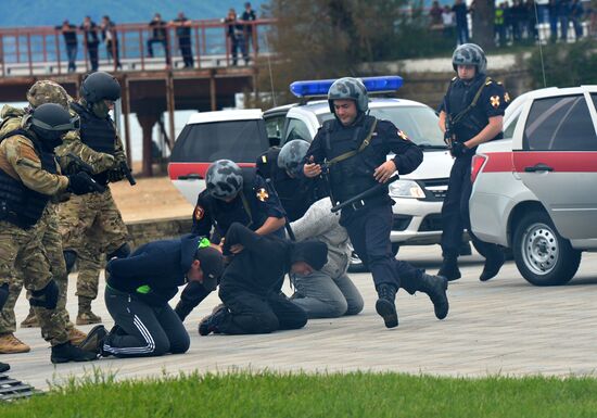 National Guard special task force drill in Krasnodar Territory