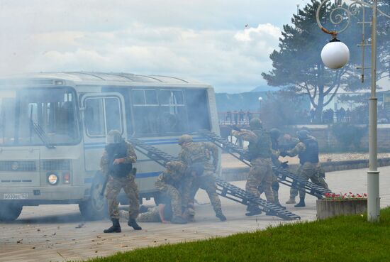 National Guard special task force drill in Krasnodar Territory