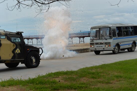 National Guard special task force drill in Krasnodar Territory