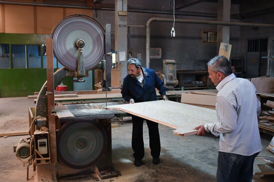 Syronics television set company in Damascus