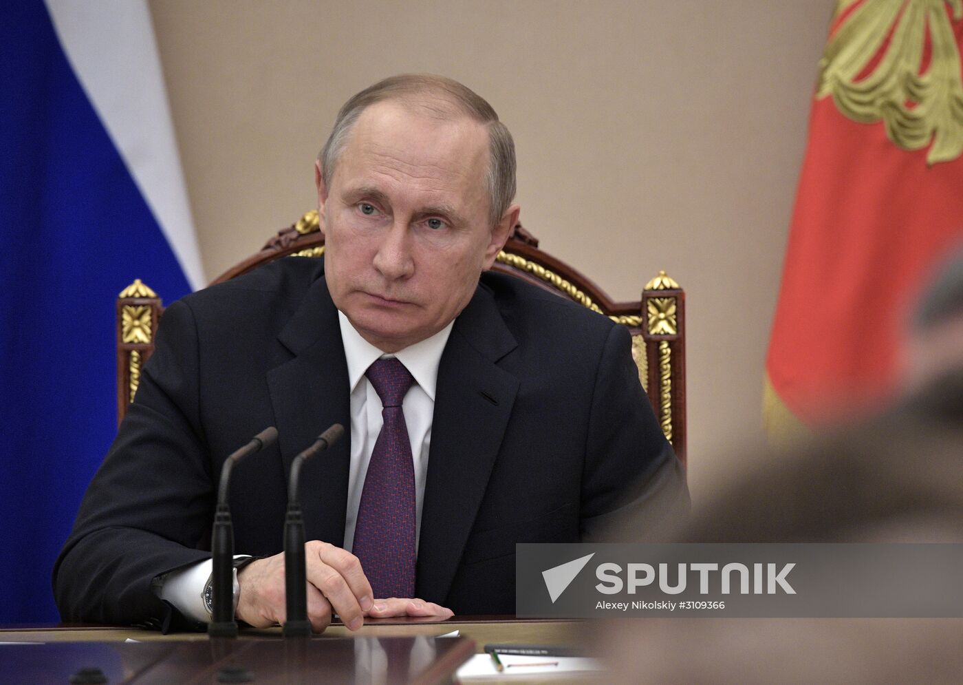 President Vladimir Putin chairs meeting with Government members