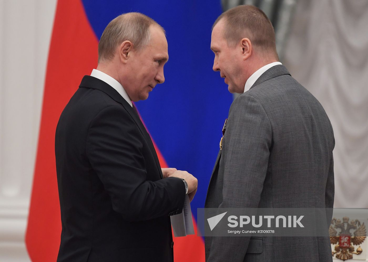 President Vladimir Putin presents state awards at Moscow Kremlin