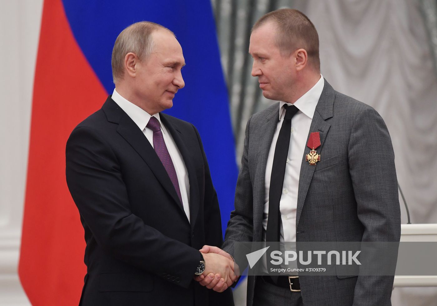 President Vladimir Putin presents state awards at Moscow Kremlin